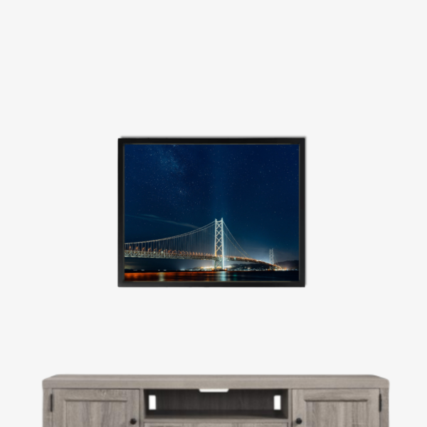 Framed Wall Art Golden Gate Canvas